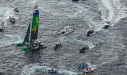 SailGP aerial image flotilla