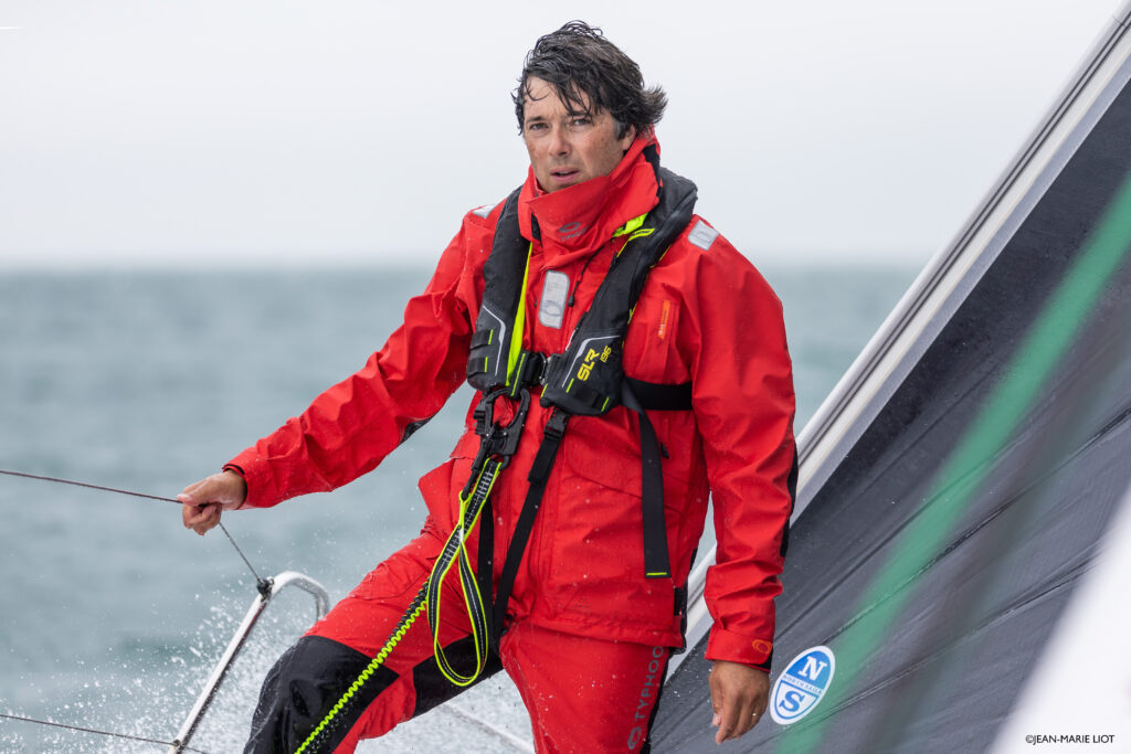 Typhoon technical clothing red jacket on sailor