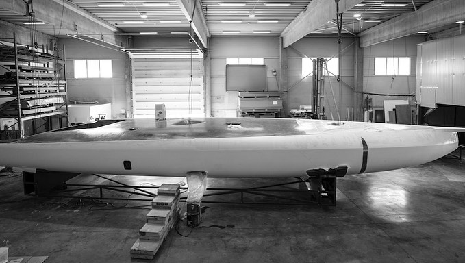 OceansLab IMOCA - hull and deck join complete © Joka Gemesi / Pauger Carbon Composites
