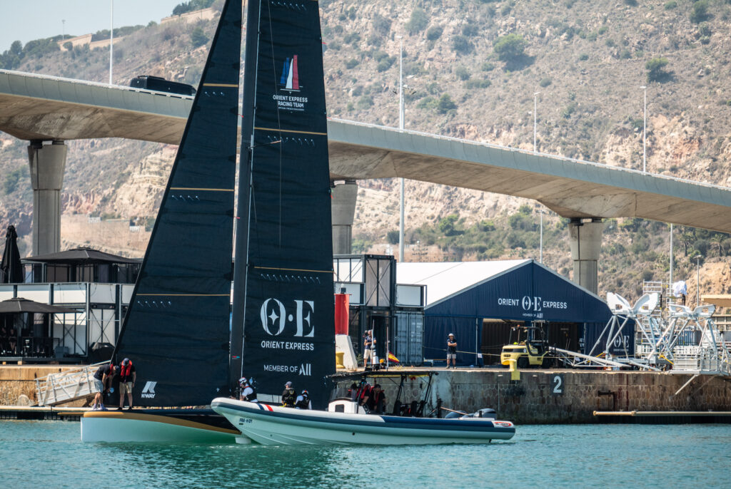 Alinghi Red Bull Racing Boat 1 Day 80 sailing