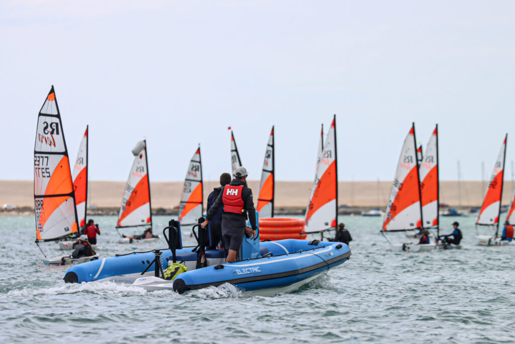 RS Electric Boats' Pulse 63 coaching group of sailboats