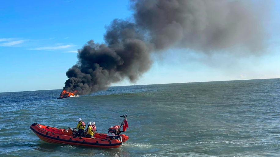Nov 11 Princess fire Credit Bembridge RNLI crew 3