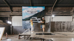 Bering Yachts lays keel for first catamaran