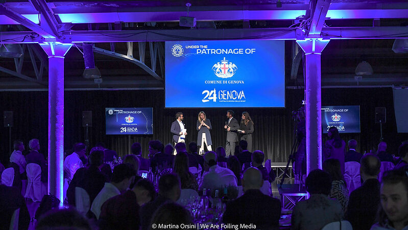 dark blue stage awards ceremony Foiling Organization