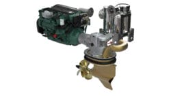 image of marine engine with propulsion unit